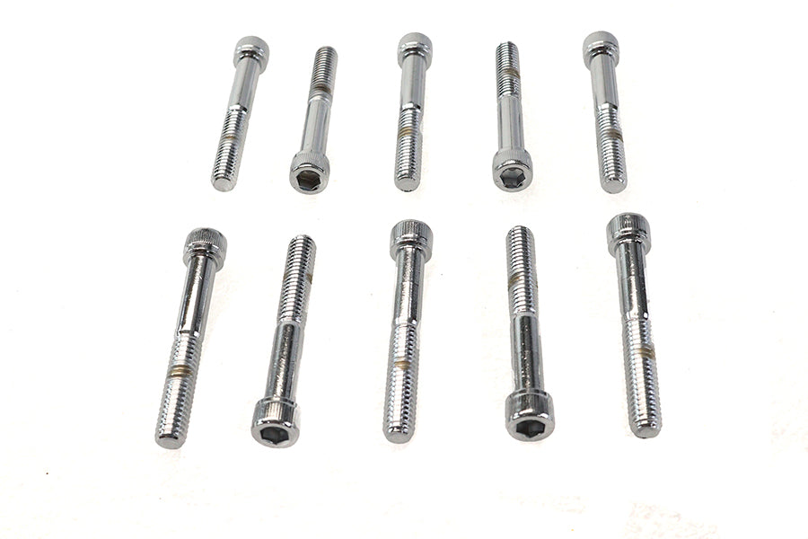 Allen Socket Cap Bolt Knurled Chrome 5/16-18 X 2-1/4