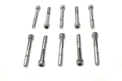 Allen Socket Cap Bolt Knurled Chrome 5/16-18 X 2-1/4