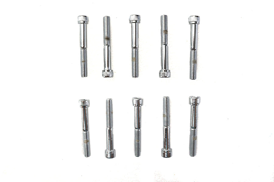 Allen Socket Cap Bolt Knurled Chrome 5/16-18 X 2-1/4