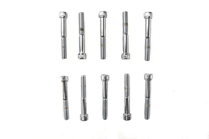 Allen Socket Cap Bolt Knurled Chrome 5/16-18 X 2-1/4