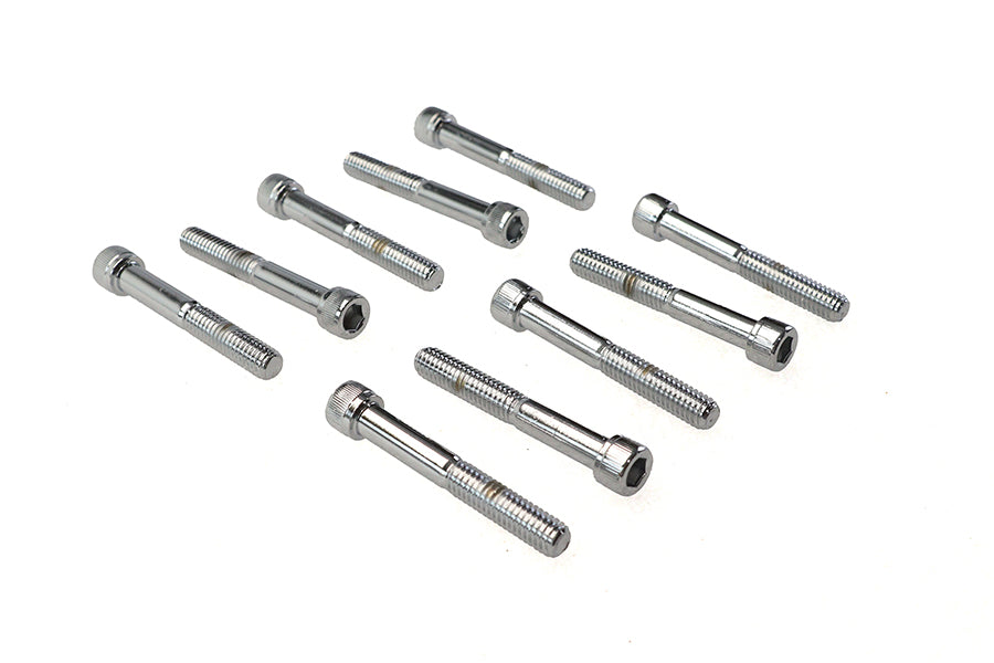 Allen Socket Cap Bolt Knurled Chrome 5/16-18 X 2-1/4
