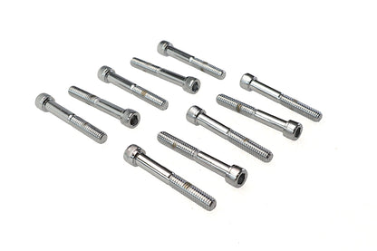 Allen Socket Cap Bolt Knurled Chrome 5/16-18 X 2-1/4