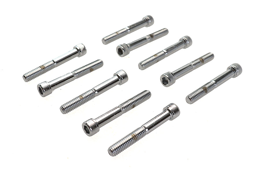 Allen Socket Cap Bolt Knurled Chrome 5/16-18 X 2-1/4
