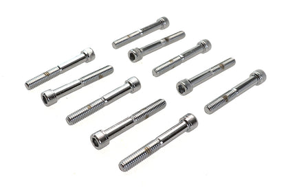 Allen Socket Cap Bolt Knurled Chrome 5/16-18 X 2-1/4
