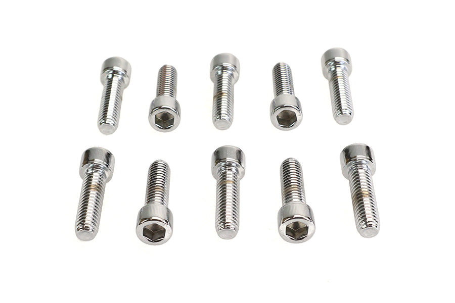 Allen Socket Cap Bolt Knurled Chrome 3/8 X 1-1/4