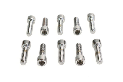 Allen Socket Cap Bolt Knurled Chrome 3/8 X 1-1/4