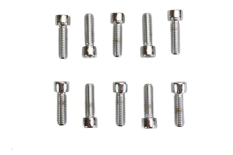 Allen Socket Cap Bolt Knurled Chrome 3/8 X 1-1/4