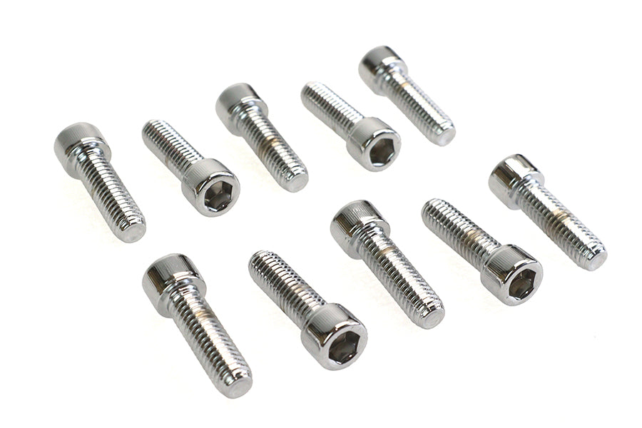 Allen Socket Cap Bolt Knurled Chrome 3/8 X 1-1/4
