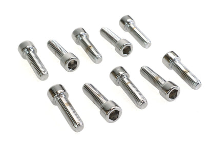 Allen Socket Cap Bolt Knurled Chrome 3/8 X 1-1/4