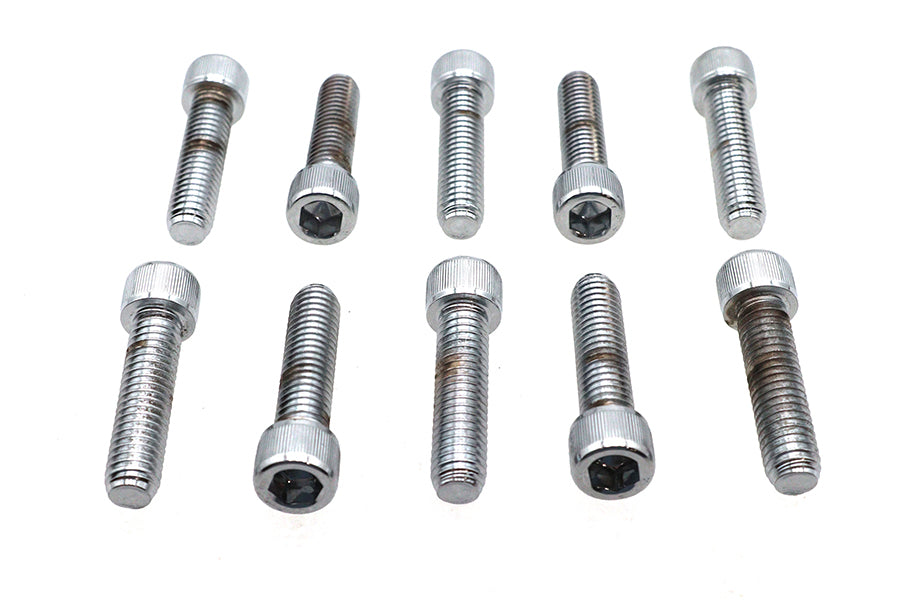 Allen Socket Cap Bolt Knurled Chrome 3/8 X 1-1/2