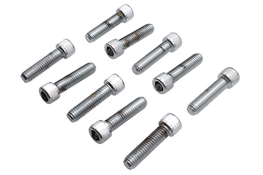 Allen Socket Cap Bolt Knurled Chrome 3/8 X 1-1/2