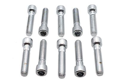 Allen Socket Cap Bolt Knurled Chrome 3/8 X 1-3/4