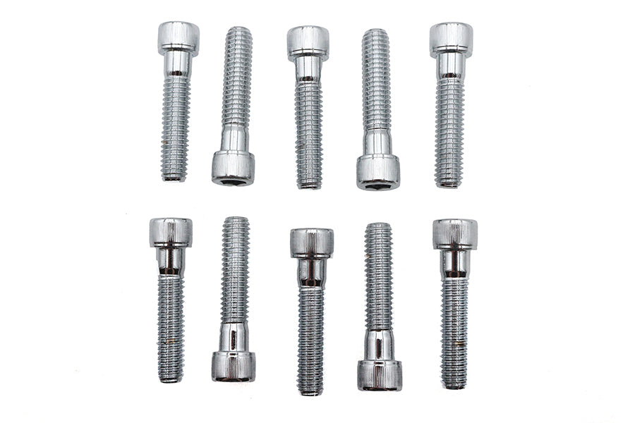 Allen Socket Cap Bolt Knurled Chrome 3/8 X 1-3/4