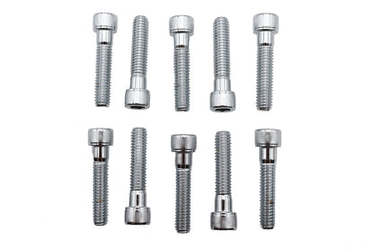 Allen Socket Cap Bolt Knurled Chrome 3/8 X 1-3/4