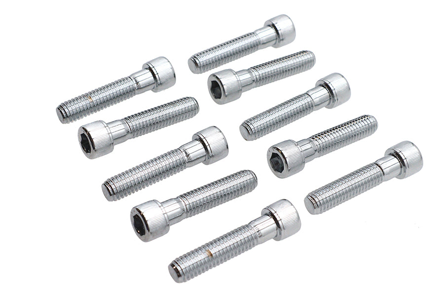 Allen Socket Cap Bolt Knurled Chrome 3/8 X 1-3/4