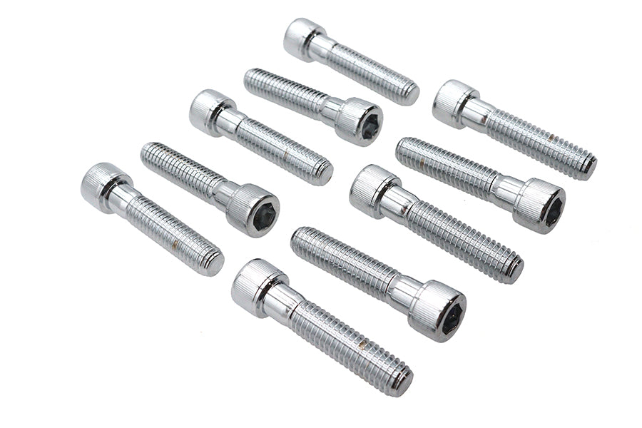 Allen Socket Cap Bolt Knurled Chrome 3/8 X 1-3/4