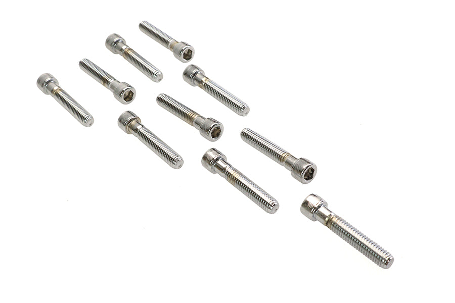 Allen Socket Cap Bolt Knurled Chrome 3/8 X 2