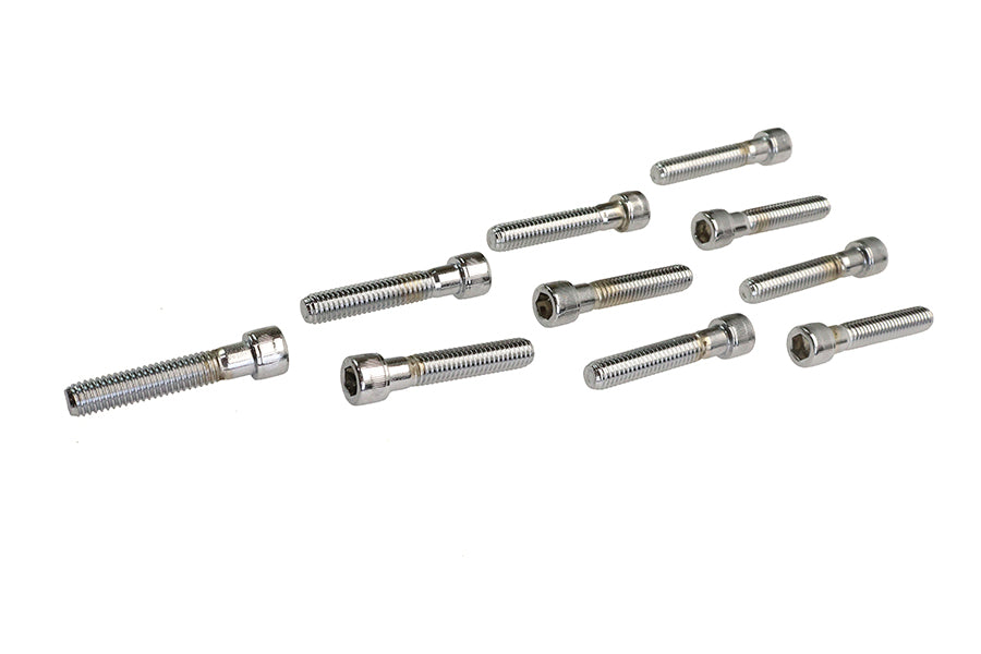 Allen Socket Cap Bolt Knurled Chrome 3/8 X 2