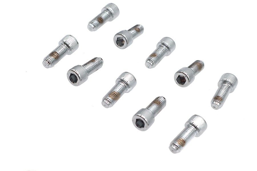 Allen Socket Cap Bolt Knurled Chrome 1/4 x 5/8