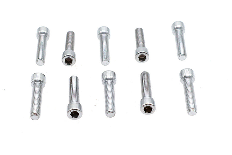Allen Socket Cap Bolt Knurled Chrome 1/4 X 1