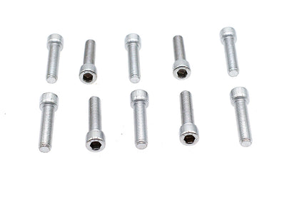 Allen Socket Cap Bolt Knurled Chrome 1/4 X 1