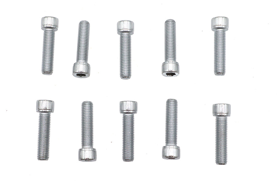 Allen Socket Cap Bolt Knurled Chrome 1/4 X 1