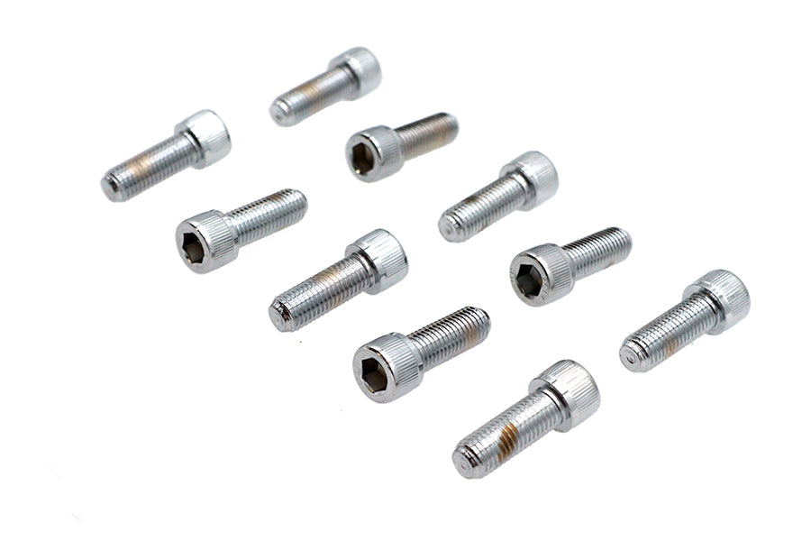 Allen Socket Cap Bolt Knurled Chrome 5/16 X 7/8