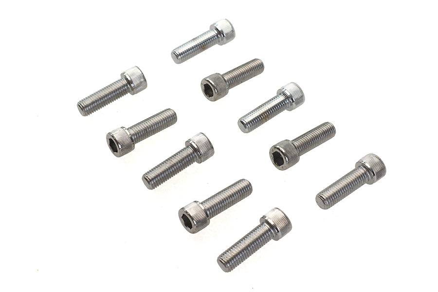 Allen Socket Cap Bolt Knurled Chrome 5/16 X 1