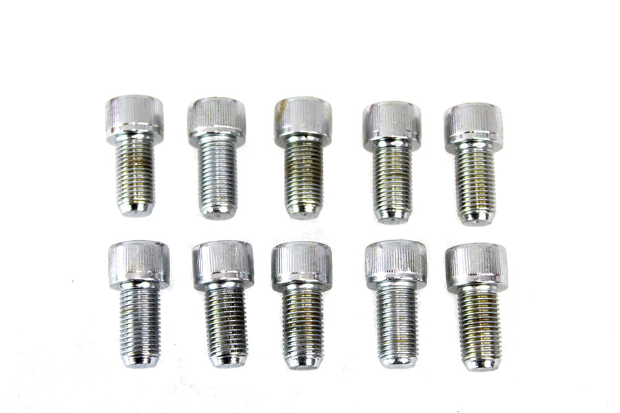 Allen Socket Cap Bolt Knurled Chrome 3/8-24 X 3/4