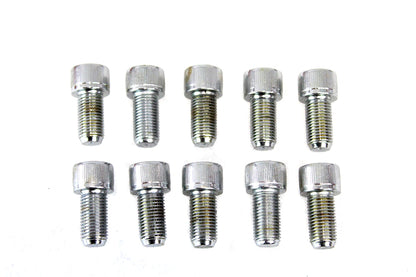Allen Socket Cap Bolt Knurled Chrome 3/8-24 X 3/4