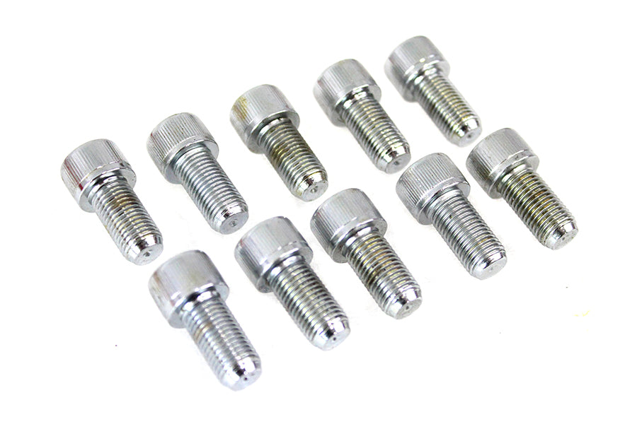 Allen Socket Cap Bolt Knurled Chrome 3/8-24 X 3/4