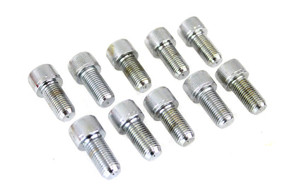 Allen Socket Cap Bolt Knurled Chrome 3/8-24 X 3/4