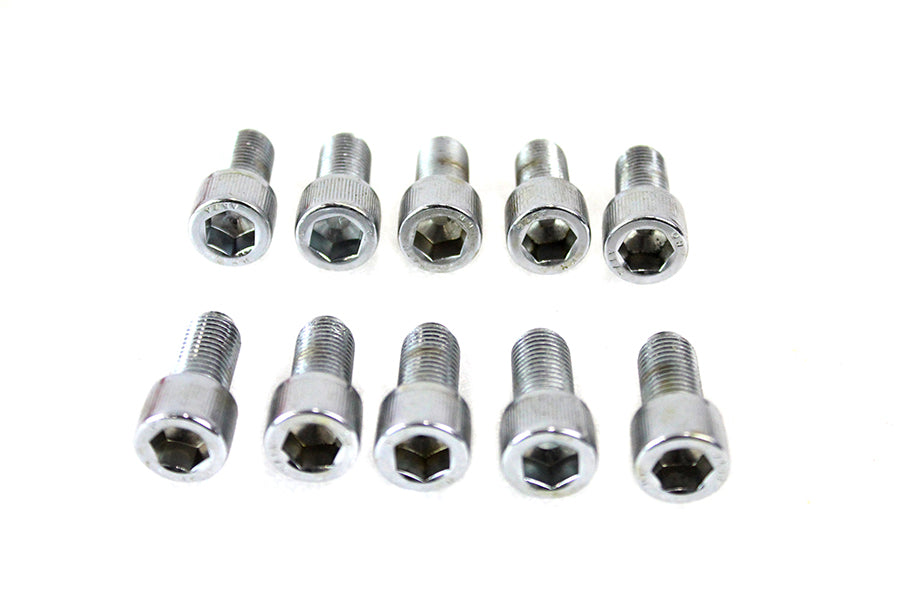 Allen Socket Cap Bolt Knurled Chrome 3/8-24 X 3/4