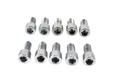Allen Socket Cap Bolt Knurled Chrome 3/8-24 X 3/4