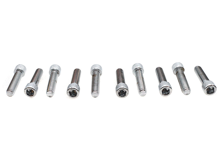 Allen Socket Cap Bolt Knurled Chrome 3/8 X 1-1/2