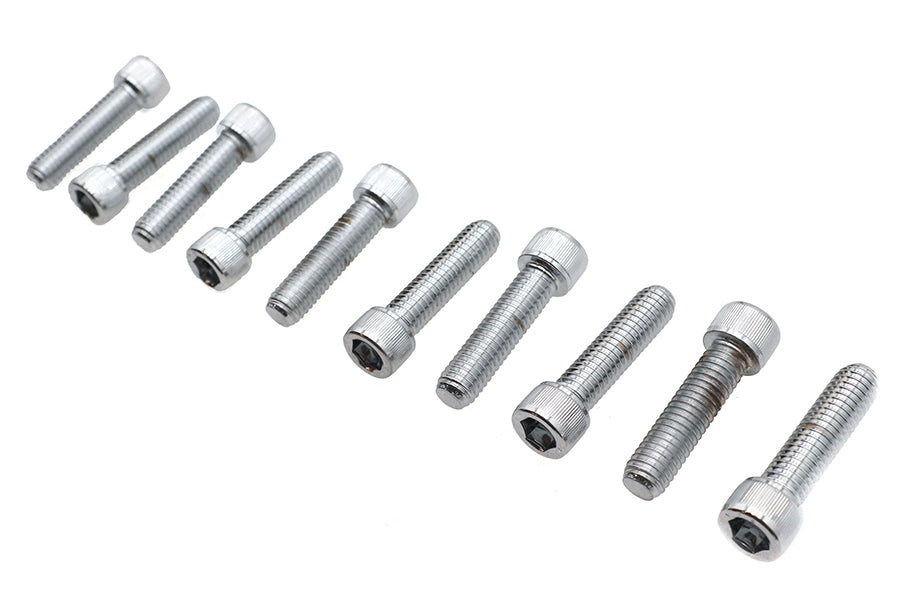 Allen Socket Cap Bolt Knurled Chrome 3/8 X 1-1/2