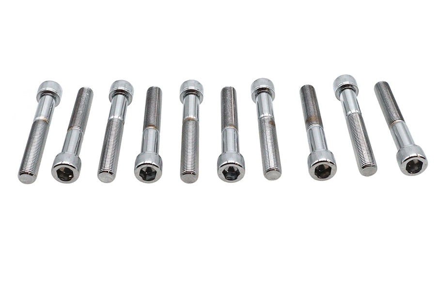 Allen Socket Cap Bolt Knurled Chrome 3/8 X 2-1/2