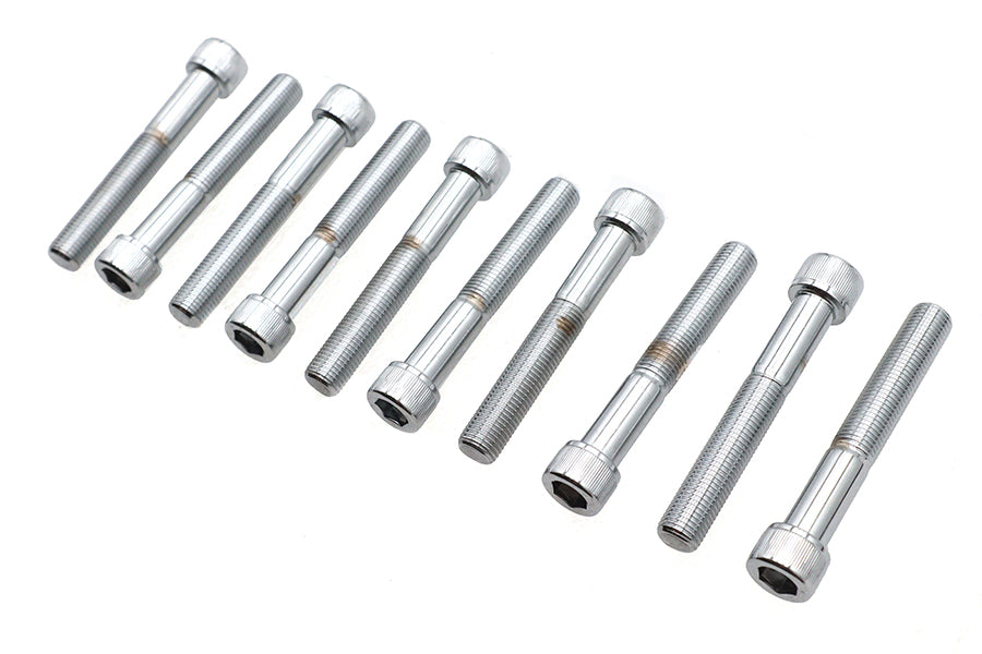 Allen Socket Cap Bolt Knurled Chrome 3/8 X 2-1/2