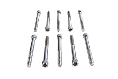 Allen Socket Cap Bolt Knurled Chrome 3/8 X 3-1/2