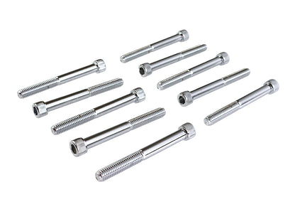 Allen Socket Cap Bolt Knurled Chrome 3/8 X 3-1/2