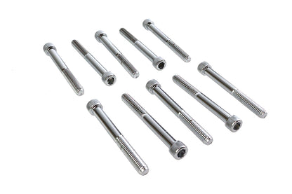 Allen Socket Cap Bolt Knurled Chrome 3/8 X 3-1/2