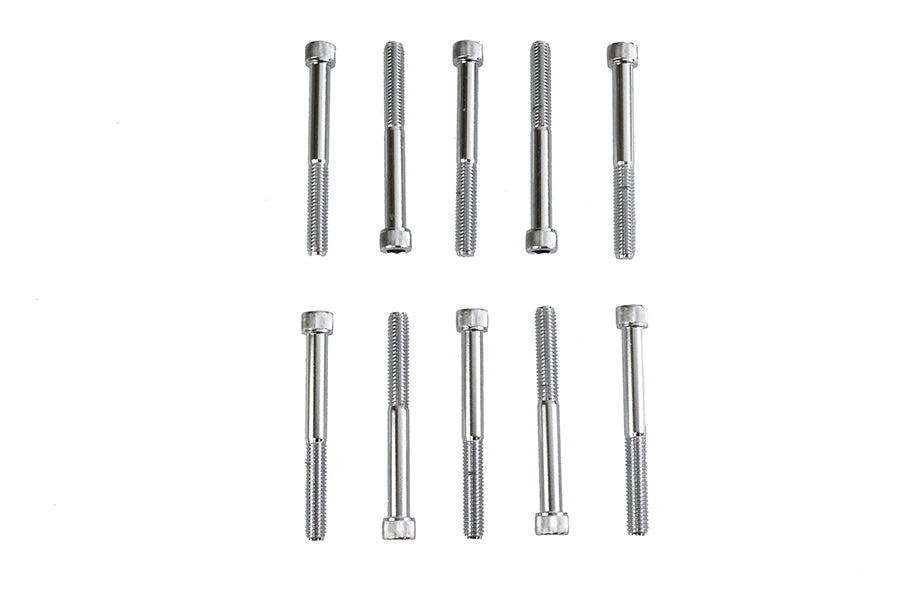 Allen Socket Cap Bolt Knurled Chrome 3/8 X 3-1/2