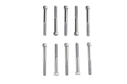 Allen Socket Cap Bolt Knurled Chrome 3/8 X 3-1/2