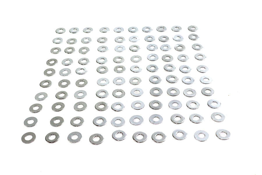Chrome Flat Washers 1/4 Inner Diameter