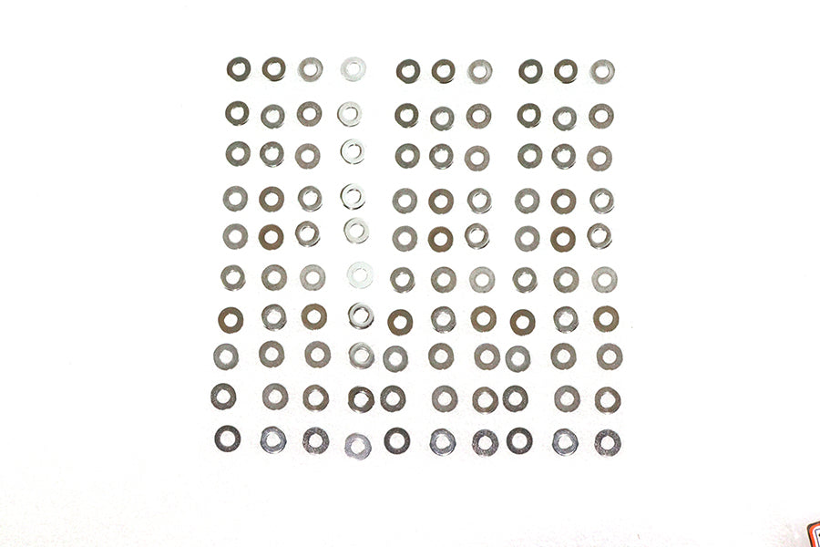 Chrome Flat Washers 1/4 Inner Diameter