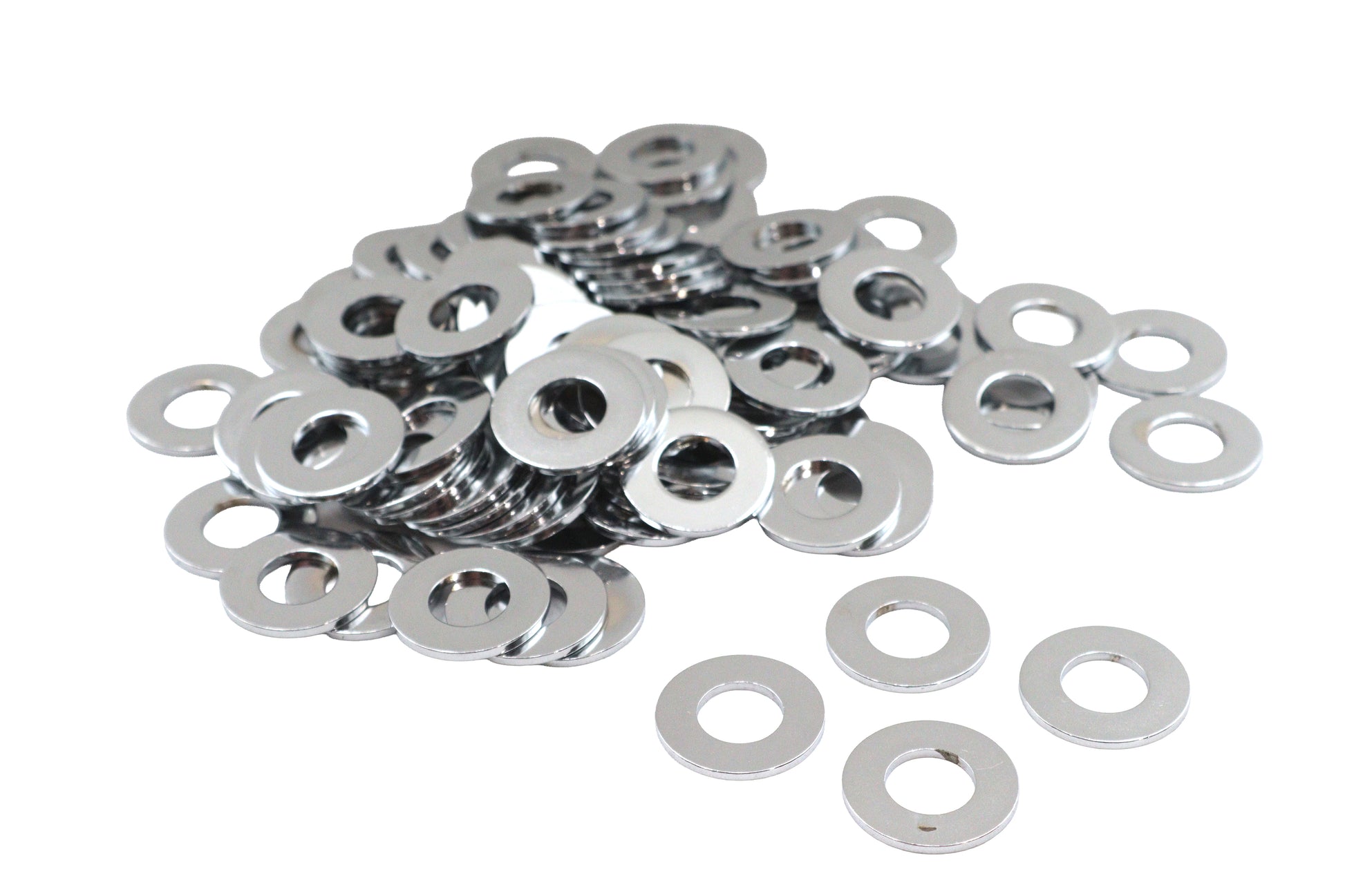 Chrome Flat Washers 3/8 Inner Diameter