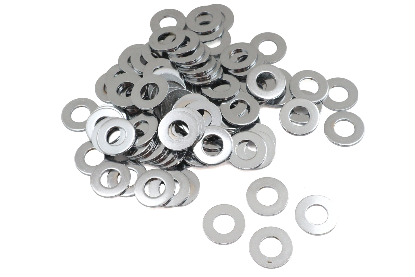 Chrome Flat Washers 3/8 Inner Diameter