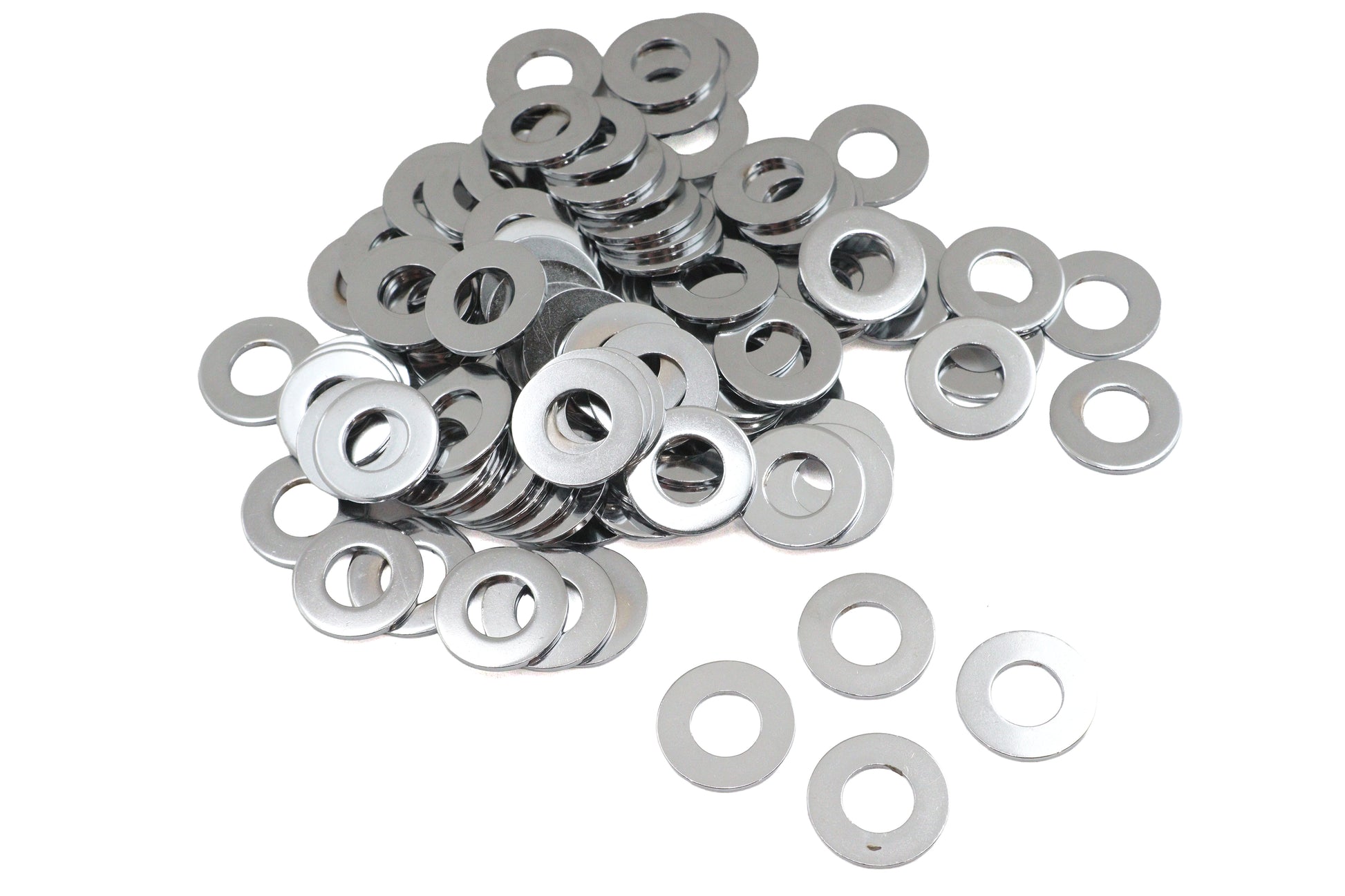 Chrome Flat Washers 3/8 Inner Diameter