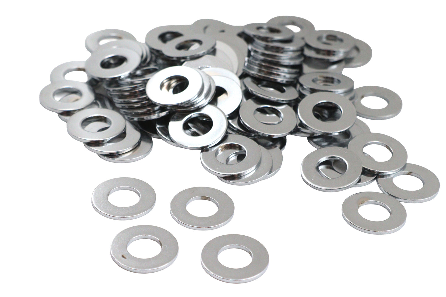 Chrome Flat Washers 3/8 Inner Diameter