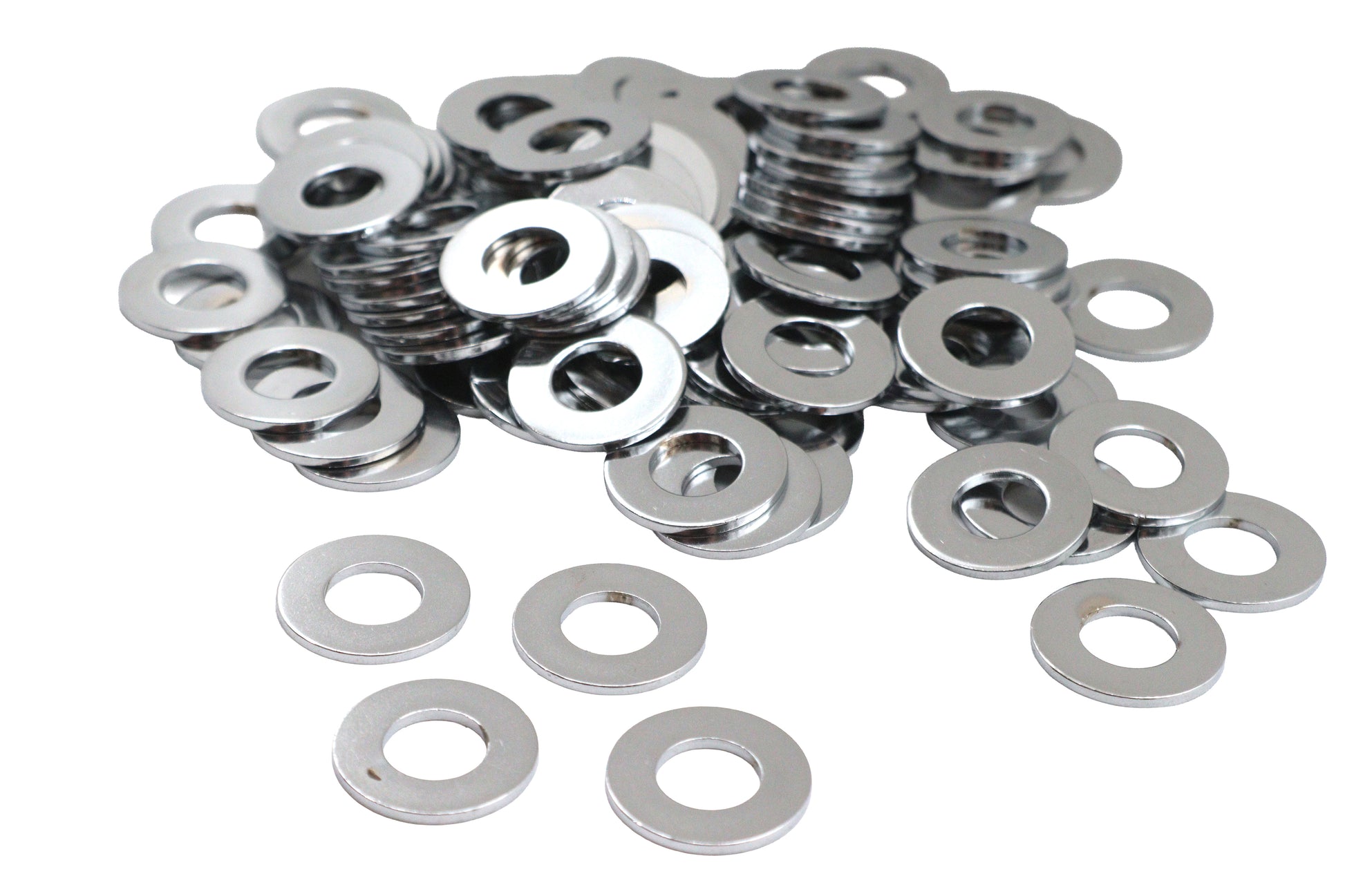 Chrome Flat Washers 3/8 Inner Diameter